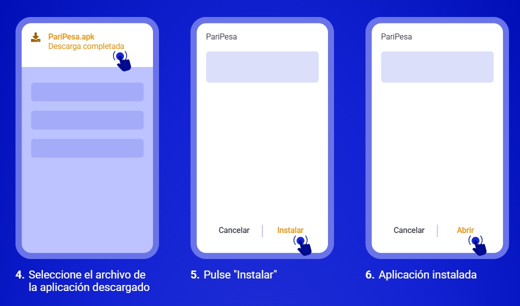 aviador apk pasos 3-6